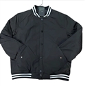 Wholesale Men's Varsity Style Jacket in Black