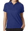 school uniform wholesale Junior Short Sleeve 3 Button Jersey Knit Shirt  in Navy Blue
