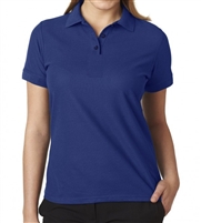 school uniform wholesale Junior Short Sleeve 3 Button Jersey Knit Shirt  in Navy Blue