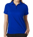wholesale school uniform Junior Short Sleeve 3 Button Jersey Knit Polo Shirt  in Royal Blue