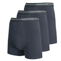 Wholesale 3-Pack Men's Stretch Cotton Boxer Briefs in Charcoal