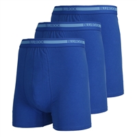 Wholesale 3-Pack Men's Stretch Cotton Boxer Briefs in Royal Blue
