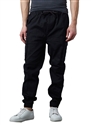 Wholesale Men's Cargo Drawstring Stretch Jogger Pants Black