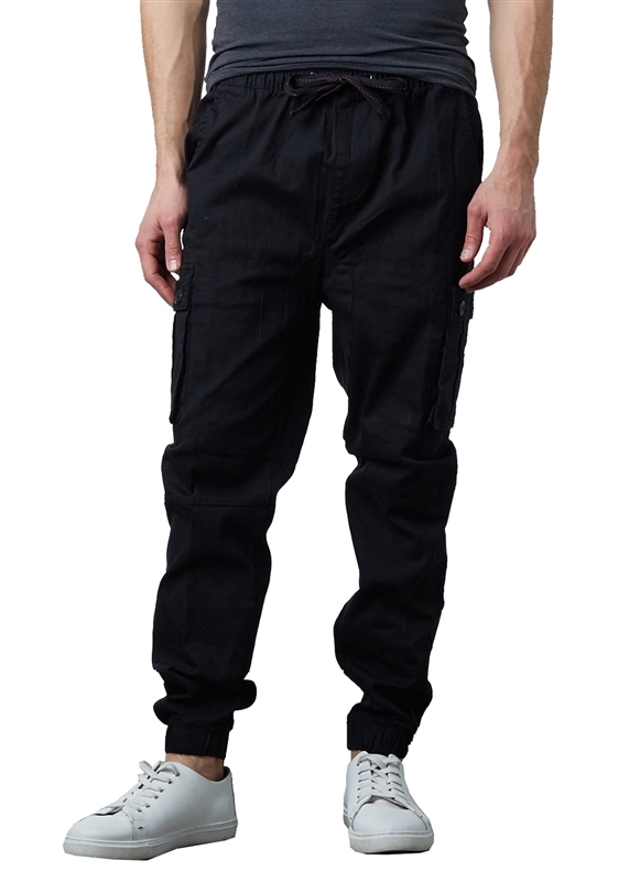 Casual Men Breathable Ankle Tie Pocket Drawstring Cargo Pants Ninth Trousers  Cargo Pants Ninth Trousers Cargo