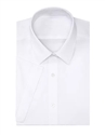 Wholesale Short Sleeve Dress Shirt in White by size