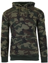 Wholesale Mens Fleece Pullover Hooded Sweatshirt in Camouflage