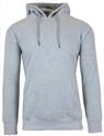 Wholesale Mens Fleece Pullover Hooded Sweatshirt in Heather Grey
