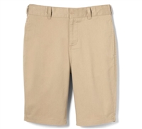 wholesale mens Flat Front Stretch school shorts khaki