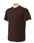 Wholesale Men's Crew Neck T-Shirt in Brown