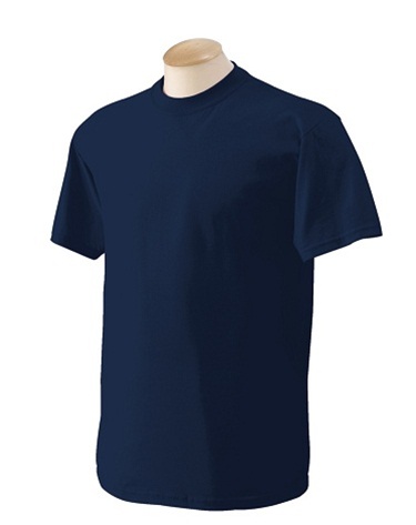 Wholesale Crew Neck T-Shirt Blue School Uniform TShirts