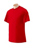 Wholesale Men's Crew Neck T-Shirt in Red