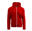 Wholesale Adult Full Zip Fleece-Lined Hoodie - Red