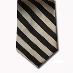 wholesale school uniform neck tie black silver