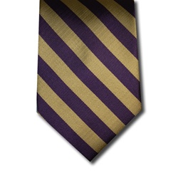 wholesale school uniform neck tie purple gold