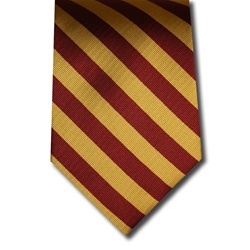 wholesale school uniform neck tie wine and gold