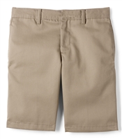 Wholesale Toddler School Uniform Flat Front Shorts in Khaki By Size