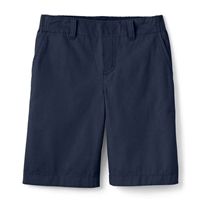 Wholesale Toddler School Uniform Flat Front Shorts in Navy Blue