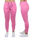 Wholesale Women's Fleece Jogger Sweatpants - Pink