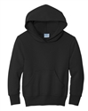 Wholesale Boys Fleece Pullover Hooded Sweatshirt in Black