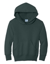 Wholesale Boys Fleece Pullover Hooded Sweatshirt in Dark Green