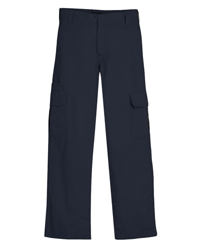 Wholesale Boys School Uniform Cargo Pants with Double Knee in Black