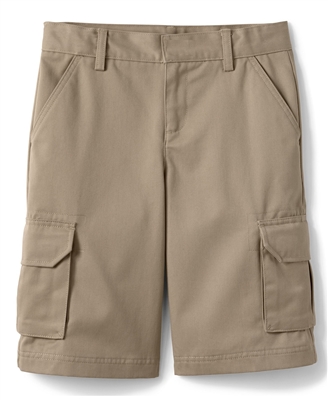 wholesale boys cargo school shorts in khaki