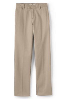 wholesale boys flat front school pants in khaki