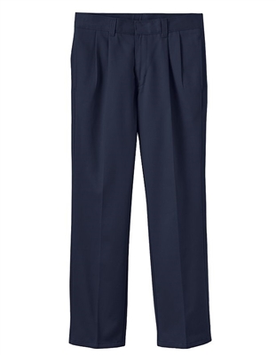 wholesale boys pleated school pants in navy blue
