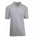 Wholesale Boys Short Sleeve School Uniform Polo Shirt Heather Grey