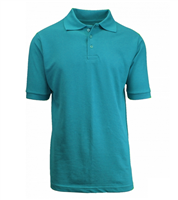 Wholesale Boys Short Sleeve School Uniform Polo Shirt Teal