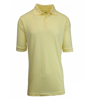 Wholesale Boys Short Sleeve School Uniform Polo Shirt Yellow