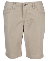 Wholesale Girl's School Uniform Bermuda Length Shorts in Khaki by Size