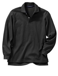 Wholesale Girls Long Sleeve School Uniform Polo Shirt Black