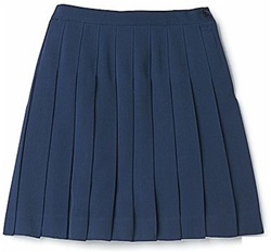 Wholesale Girl's School Uniform Pleated Skirt in Navy Blue