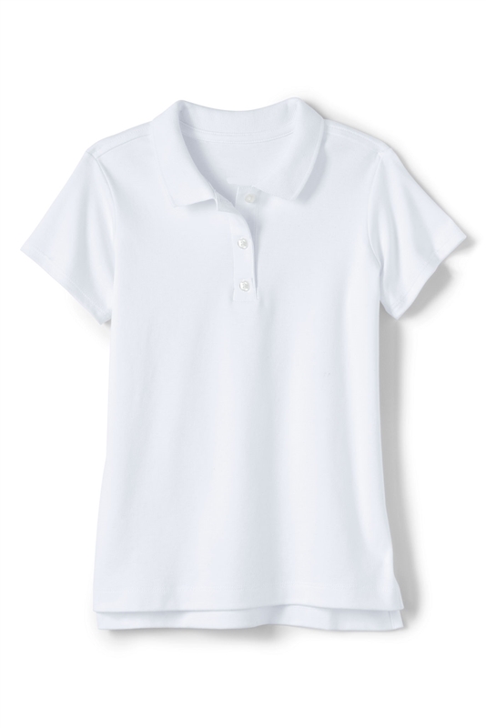 36 Pieces Bulk Girls School Uniform Knit Polo White