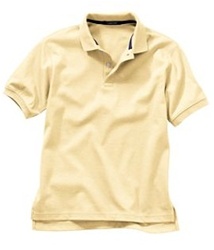 Wholesale Girls Short Sleeve School Uniform Polo Shirt Yellow