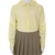 Wholesale Girl's Long Sleeve Peter Pan Collar Blouse Uniform Shirt in Yellow by Size