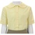 Wholesale Girl's Short Sleeve Peter Pan Collar Blouse Uniform Shirt in Yellow by Size