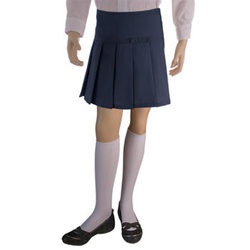 Wholesale Girl's School Uniform Scooter Skirt in Navy Blue