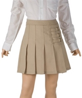 Girl's School Uniform Skort in Khaki