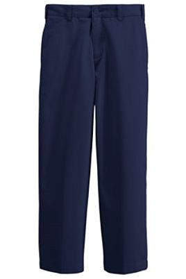 Wholesale Boys School Uniform Slim Fit Pants in Navy by Size