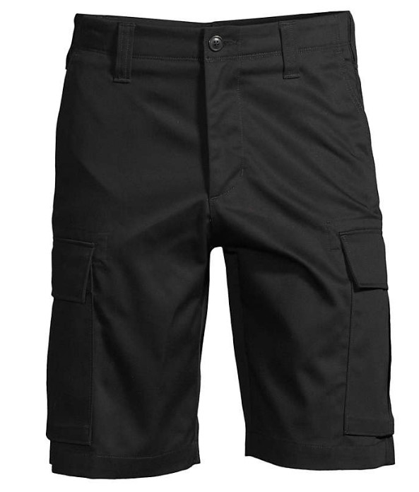 Young Men's School Uniform Cargo Shorts in Black