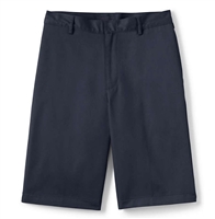 wholesale mens Flat Front school shorts navy