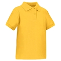 Wholesale Toddler Short Sleeve School Uniform Polo Shirt Gold