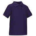 Wholesale Toddler Short Sleeve School Uniform Polo Shirt Purple