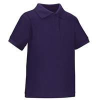 Wholesale Toddler Short Sleeve School Uniform Polo Shirt Purple