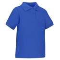 Wholesale Toddler Short Sleeve School Uniform Polo Shirt Royal Blue